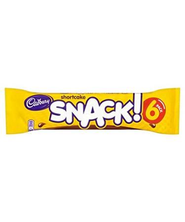Cadbury Shortcake Lot de 6 barres à goûter 20 g