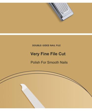 Nail Clipper Set - Stainless Steel Manicure & Toenail Clippers Nail File & Earpick - Durable Yellow Nail Care Kit - Buy Online on GoSupps.com