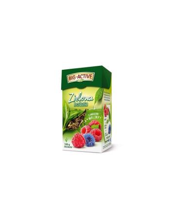 ZIELONA Z MALIN LI CIASTA Herbata Owocowa Naturalna Polska Herbapol
