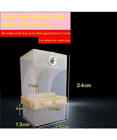 Vinnykud Automatic Bird Feed Dispenser | Perfect for Parrots Budgerigars Canaries & More - 13cm x 24cm Food Container - Buy Online on GoSupps.com