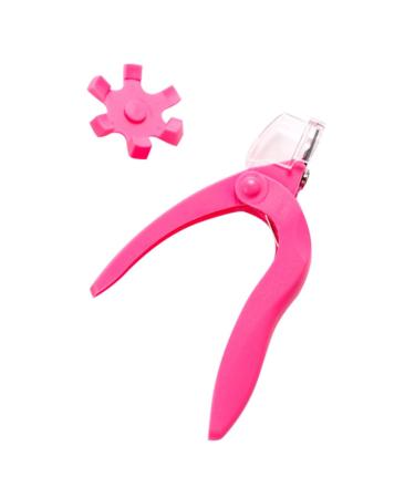 Acrylic Nail Cutter U Shaped False Nail Tip Cutter Stainless Steel Trimmer Scissors Rosy