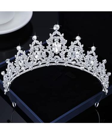 Kamirola Queen Crown & Tiaras Princess Headband for Women & Girls - Crystal Bridal & Party Headpiece (Silver) - Buy Online on GoSupps.com