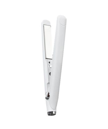 Hair Curler 2 in 1 Hair Styling Tool Purpose Cordless Curling Wand Lightweight Portable Travel Essentiials Hair Waver for Curly Or Straight Hair Straightening and Curling White