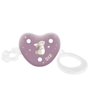 Lovi pacifier chain |0m+ |Practical clip system for easier opening and closing |BPA free |Safe shape protects against loss (Night & Day Girl)