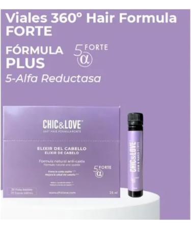 Chic Love Chic & Love 360 Hair Formula Forte Hair Elixir stops hair loss and improves hair health 20 bottles of 25 ml each - Buy Online on GoSupps.com