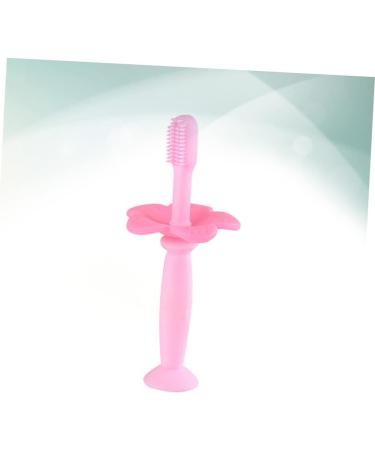 Minkissy Silicone Bristle Toothbrush for Kids All-Round Oral Care Training Toothbrush (Pink) 1 Pack - Buy Online on GoSupps.com