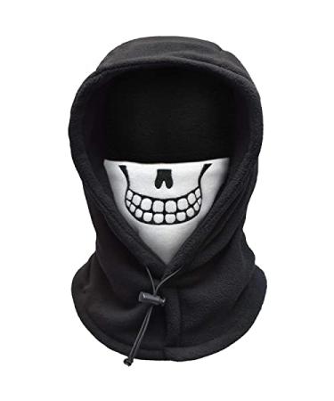Kids Balaclava Ski Mask for Boys/Girls,Washable Fleece Winter Hat with Face Cover for Windproof in Cold Weather Skull Medium