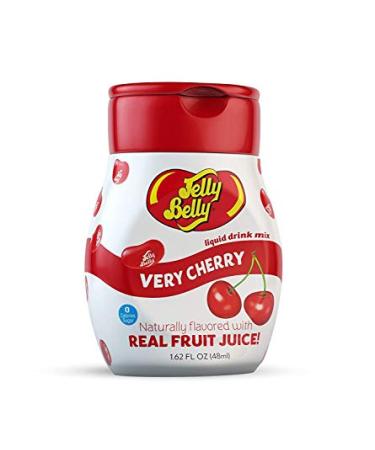Jelly Belly - Water Enhancer Very Cherry (4 bottles Makes 96 Flavored Water drinks) - Sugar Free Zero Calorie Naturally Flavored Liquid Drink Mix - Made with Real Fruit Juice
