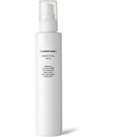 Comfort Zone Essential Silkening Cleansing Milk - 200ml Bottle - Cleanses and Restores Luminosity - Hydrates - Suitable for Vegans - Natural Ingredients - Buy Online on GoSupps.com