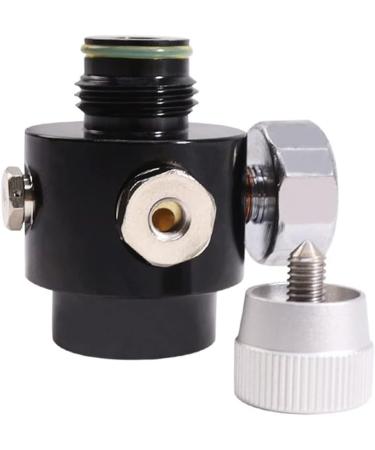 ZCTCL Paintball CO2 Tank On/Off Valve with 1500Psi Gauge - Black | G1/2-14 Thread - Buy Online on GoSupps.com