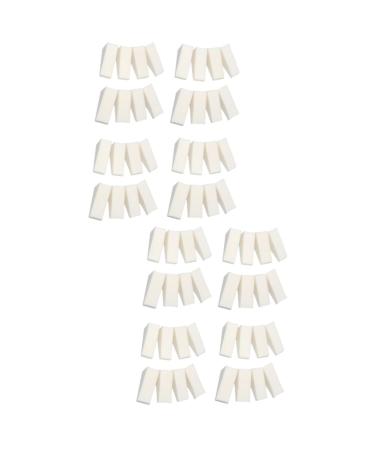 Beavorty 64 Pcs Triangle Fake Nails Shaping Tool Sponge Material Make up Sponges for Face Makeup Wedges Manicure Sponge Make up Wedge Manicure Tool Wedge Shape Powder Puff White Sponge