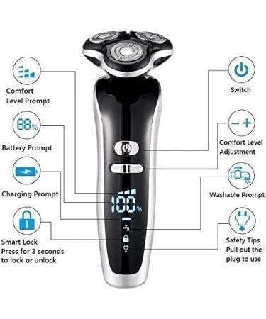 Electric Razor for Men - 4D Rechargeable Shaver & Hair Clipper | Professional Trimmer for Adult Hair Cutting - Buy Online on GoSupps.com