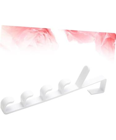 OATIPHO Hanging Rack 2pcs 5 Hooks Hanging The Hat White Over Multifunctional Coat Hanger Plastic Rack Towel Door Holders 2pcs White - Buy Online on GoSupps.com