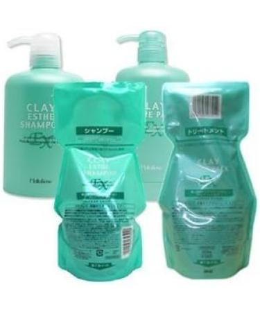 Morutobene Clay Este shampoo EX 500ml + pack EX 500g set with a special cartridge - Buy Online on GoSupps.com