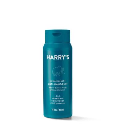Harry's Men's Extra Strength Anti Dandruff 2-in-1 Shampoo & Conditioner - 2% Pyrithione Zinc 14 fl oz 3ct | International Shipping Available - Buy Online on GoSupps.com
