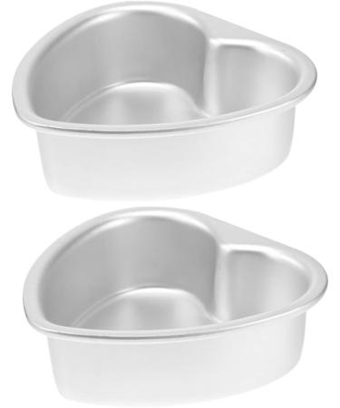 Zerodeko 8 Pcs Heart Cake Mold Cake Mould Baking Trays for Oven Deep Baking Pans for Oven Roasting Pan Lasagna Pan Flat Skillet Cake Decorating Stencils Aluminum Alloy Paper Cup Bakeware 15.3X14.8X5.3CMx4pcs Silverx4pcs - Buy Online on GoSupps.com