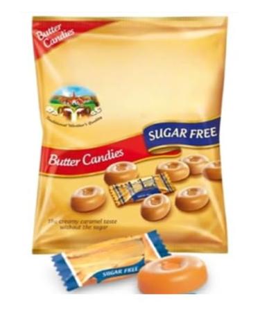 Zamfoods Werthr Original Sugar-Free Butter Caramel Candies 80g and Soft Creamy Caramel 80g | Diabetic-Friendly Sweets and Candies | Guilt-Free Gourmet Value Pack (1 x 80g bag)