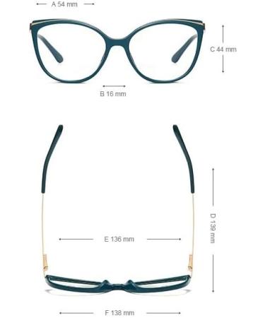 PARWANA Anti Eye Strain Computer Readers - Oversized Blue Light Blocking Cat-Eye Glasses +100 E1 - Buy Online on GoSupps.com