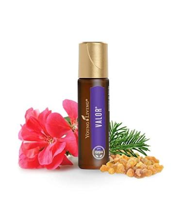 Young Living Valor Roll-On 10 ml | Essential Oil for Aroma Therapy Yoga & Meditation - Frankincense Black Spruce Blue Tansy Camphor Wood Geranium - Buy Online on GoSupps.com