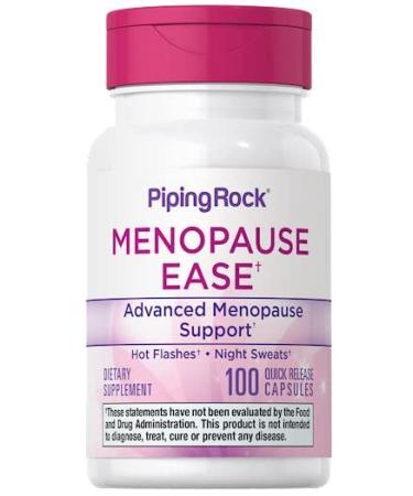 Menopause Supplement for Women | 100 Capsules | Advanced Support Formula | for Night Sweats and Hot Flashes | Non-GMO Gluten Free | by Piping Rock