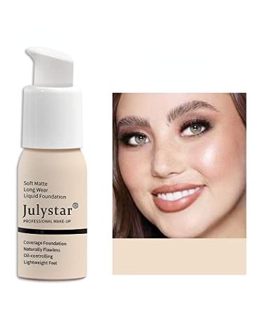 Julystar Oil control foundation cream foundation concealer foundation liquid foundation lasting without makeup (01#)