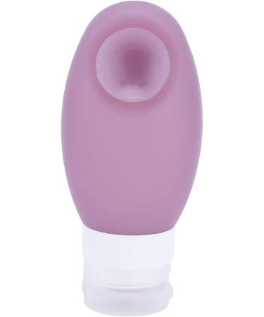 TOPINCN Travel Bottle Innovative Travel Bottle with Suction Cup Portable Silicone Cosmetic Storage Bottle for Outdoor 12x6x3.3cm (Purple) - Buy Online on GoSupps.com