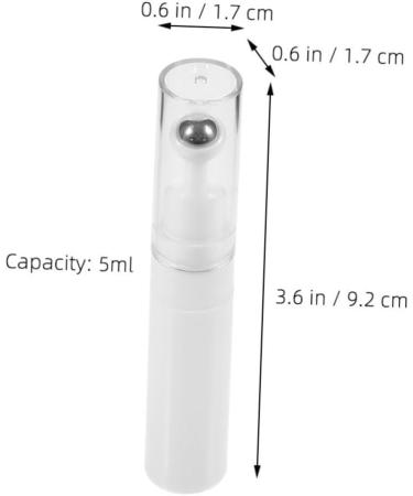 Mikinona Refillable Eye Serum Bottle Under Eye Cream Walker Refillable Bottle Eye Serum Roller Eye Cream Applicator Empty Cream Bottle Cosmetic Bottle Lotion Acrylic Bottled White Travel 9.20X1.70X1.70CM White - Buy Online on GoSupps.com