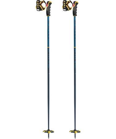 LEKI Spitfire 3D Ski Pole Pair - Blue/Mustard 125 - Buy Online on GoSupps.com
