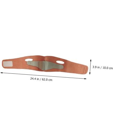 VINTORKY Thin Face Belt Face Band Face Lifting Bandage Face Beauty Belt Double Chin Reducer Orange Spandex - Buy Online on GoSupps.com