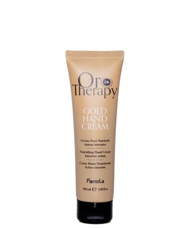 Fanola Orotherapy Hand Cream with Intensive Action to Moisturize Skin Deeply Long-Lasting Protection for Soft and Supple Skin 100ml