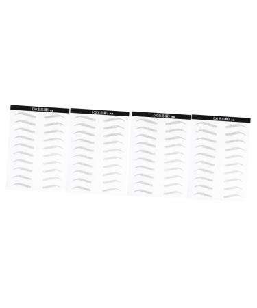 FOMIYES 4 Sheets Pairs Makeup Tools Makeup Stencil Women Eyebrow Tattoos Cosmetic Artificial The Lazy 6d