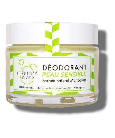 CLÉMENCE ET VIVIEN - Mandarin Balm Deodorant for Sensitive Skin 50G - Pack of 3