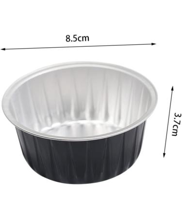 Beavorty 6-Pack Black Mini Heating Bowls & Aluminum Foil Wax Containers for Cake Baking & Hair Removal - Ideal for Melting Wax - Buy Online on GoSupps.com