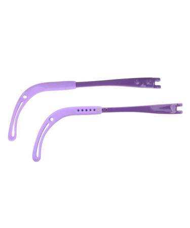 Eyeglass Leg Ear Hook Holder 1 Pair Adjustable Silicone Eyeglass Temples for Kids Accessories Eyeglass Repair Replacement Parts Purple