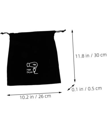Baluue 8 Pcs Velvet Bag Blow Dryer Bag Hair Tool Travel Bag Hairdryer Bag Hair Dryer Storage Flannel 30.00X26.00X0.50CMx4pcs Blackx4pcs - Buy Online on GoSupps.com