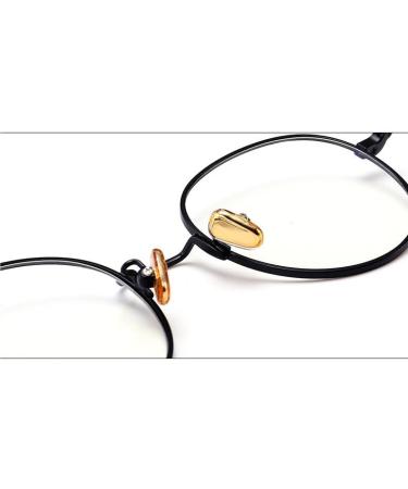 Buy Qinzhenz Retro Round Anti-Blue Light Reading Glasses - Clear Visual Goggles Unbreakable Flat Light Mirror (+350 C1) for Enhanced Comfort & Eye Protection - Buy Online on GoSupps.com