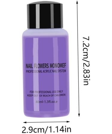 Acrylic Monomer Liquid 40ml Non-Yellowing Manicure Crystal Powder Carving Fluid Acrylic Liquid Monomer for Acrylic Powder Acrylic Nail Liquid Professional Acrylic Monomer Liquid - Buy Online on GoSupps.com