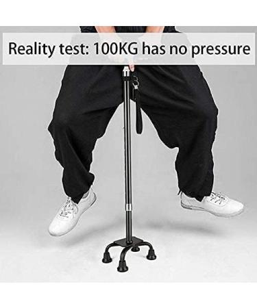 Canes Anti-Slip Walking Stick for Elderly with Crutches Walking Stick with Magnetic Therapy Stick Adjustable Telescopic Lightweight Four Foo Run forward - Buy Online on GoSupps.com