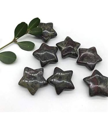2 pc Natural Gemstone Crystal Dragon Blood Stone Engraving Five-Pointed Star Chakra Reiki Balancing - Buy Online on GoSupps.com