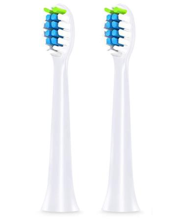 TLOVII Toothbrush Replacement Heads Refill 2 Count