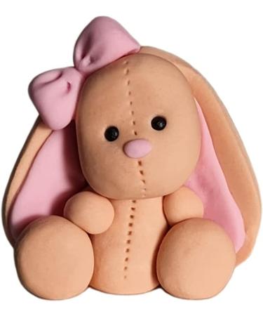 Brown Bunny Cake Topper 100% EDIBLE Decoration Personalised Name - Buy Online on GoSupps.com