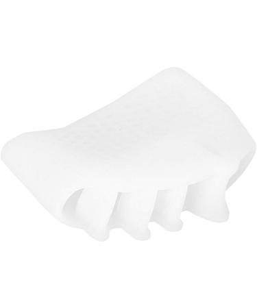 Silicone Toe Separators 1 Pair - Bunion Straightener & Toe Protector for Men & Women (White) - Buy Online on GoSupps.com