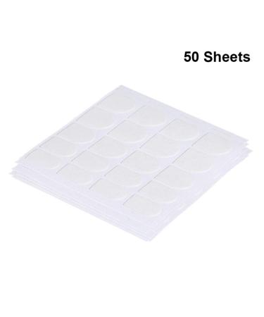 Minkissy 50 Leaf False Nail Stickers - Self-Adhesive Manicure Accessories for Gel Nails - Removable White Nail Polish Stickers (6.2 x 6.2 cm) - Buy Online on GoSupps.com