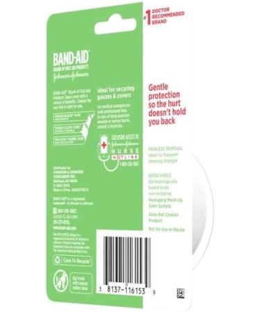 Johnson & Johnson Band-Aid Paper Tape 1 Inch X 10 Yards - Pack of 3 - Buy Online on GoSupps.com