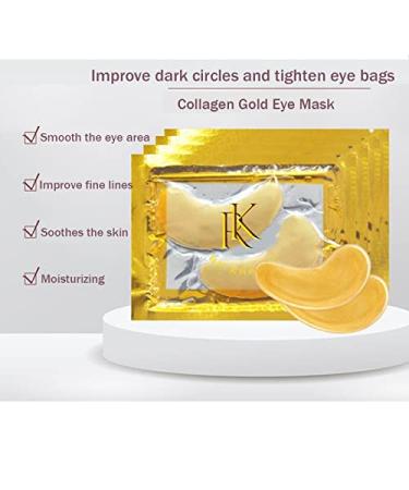 Rk by Khanzi 24K Gold Under Eye Pads - 25 Pairs for Dark Circles & Wrinkles + Free Eyelashes | International Shipping - Buy Online on GoSupps.com