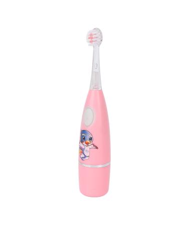 Electric toothbrush battery operations 360 degrees all brushes child children oral round cleaning tool with colored lights for toddlers cartoon pattern home