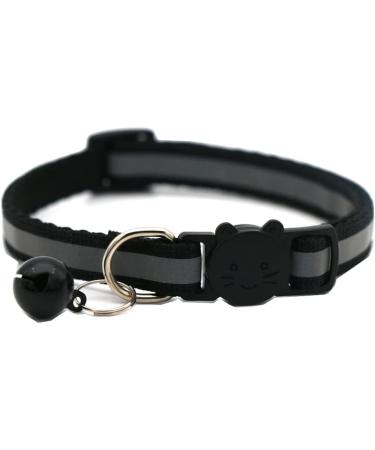 Hepplly 6-Pack Cat Collars - Quick Release Reflective Kitten Collars with Bell (Black) | International Shipping - Buy Online on GoSupps.com