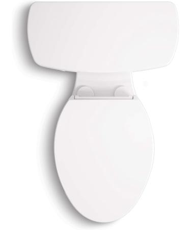 KOHLER Hyten Elevated Quiet-Close Elongated Toilet Seat - White | Comfortable and Stylish Upgrade - Buy Online on GoSupps.com