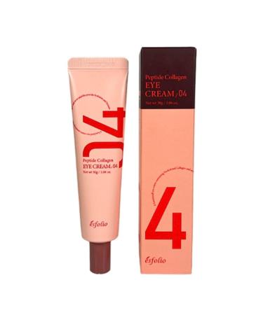 Esfolio Made in Korea Peptide Collagen Eye Cream Hydrating Under Eye Cream for Dark Circles Puffiness and Fine Lines Nourishing & Firming Care for Delicate Skin Around the Eyes 1.05 oz