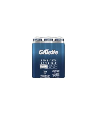 Buy Gillette Sensitive Shave Gel 3 Pack (6 Oz Each) - Smooth Shaving for Sensitive Skin | International Shipping Available - Buy Online on GoSupps.com